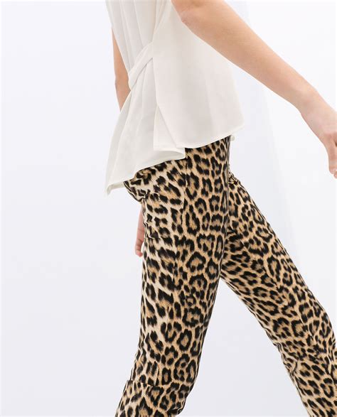 zara leopard pants.